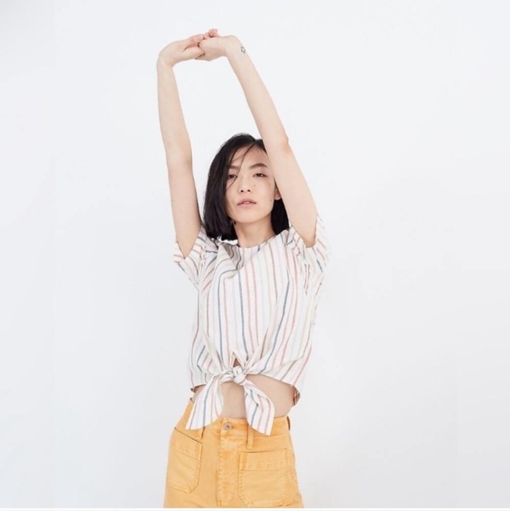 Madewell Multicolor Striped Blouse